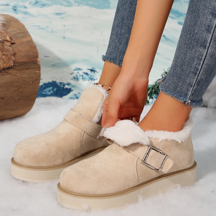 Winter sneeuw Boots met gesp