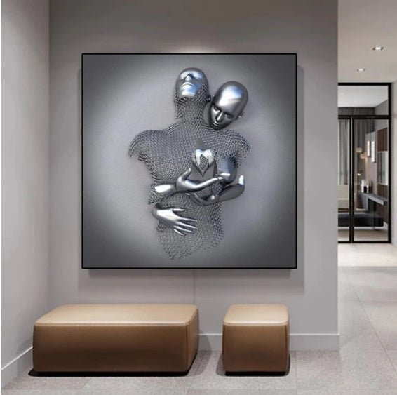 Wanddecoratie schilderij liefde