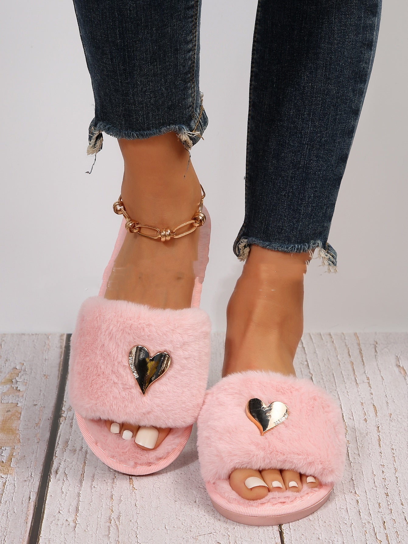 Warme fluffy Pantoffels