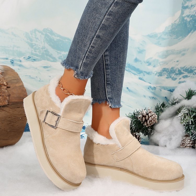 Winter sneeuw Boots met gesp