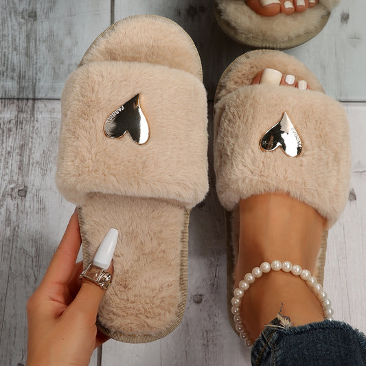 Warme fluffy Pantoffels