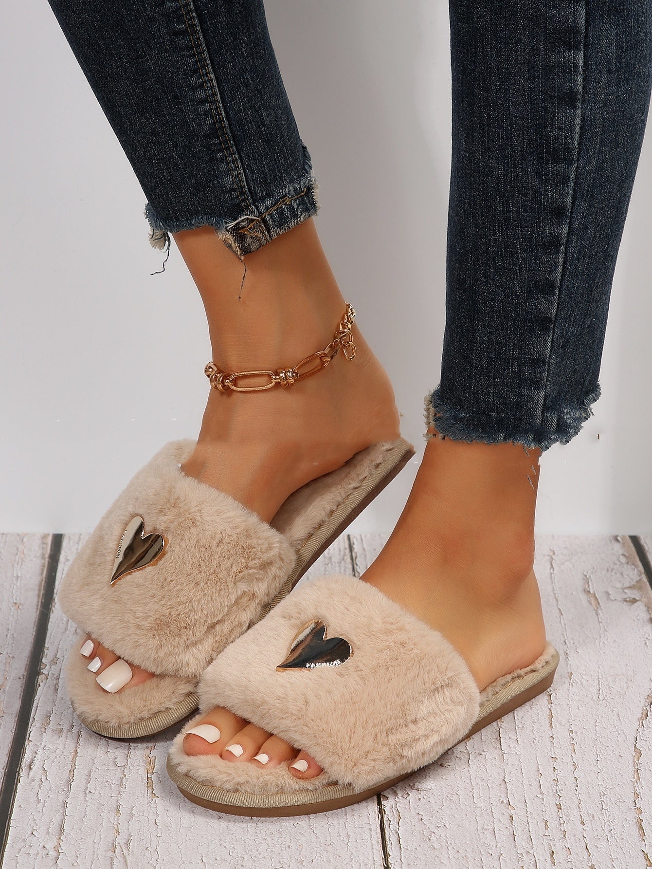 Warme fluffy Pantoffels